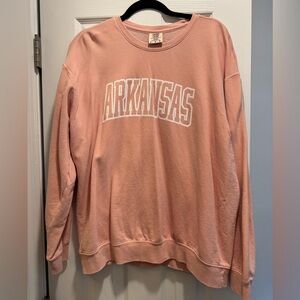 Comfort Colors Pink Crewneck Sweater Arkansas